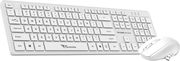 ALCATROZ SILENT WIRELESS 2.4G KEYBOARD &amp; MOUSE 1600DPI WHITE X-AIR3300-W