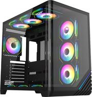 ARMAGG. FULLATX DUAL CHAMBER CHASSIS 10X ARGB FANS AQUARON X-CURVE GIGA10 BL AQUARON-XCURVE-GIGA10-B