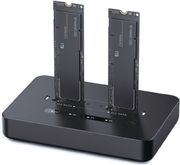 GEMBIRD DUAL DRIVE USB TYPE-C M2 SATA &amp; NVME SSD DOCKING STATION BLACK DD2-U3M2