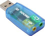 GEMBIRD GEMBIRD USB SOUND CARD VIRTUS2 LIGHT BLUE SC-USB-02