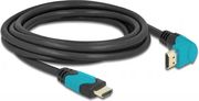 DELOCK HIGH SPEED HDMI CABLE , 90 DEEGRES ANGLE, 48 GBPS 8K 60 HZ, 3M
