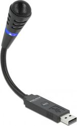 DELOCK USB MICROPHONE WITH GOOSENECK AND MUTE BUTTON