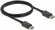 DELOCK CABLE DISPLAYPORT MALE - DISPLAYPORT MALE 1M ΜΑΥΡΟ