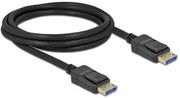 DELOCK CABLE DISPLAYPORT MALE - DISPLAYPORT MALE 2M ΜΑΥΡΟ