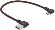 DELOCK REGULAR USB 2.0 TO MICRO USB CABLE ΜΑΥΡΟ 0.2M (85269) 1ΤΜΧ