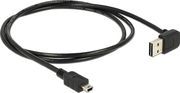 DELOCK USB 2.0 CABLE USB-A MALE - MINI USB-B MALE ΜΑΥΡΟ 1M 83543