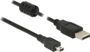 DELOCK USB 2.0 CABLE USB-A MALE - MINI USB-B MALE 2M (84914)