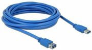 DELOCK USB 3.0 CABLE USB-A MALE - USB-A FEMALE ΜΠΛΕ 5M (82541)