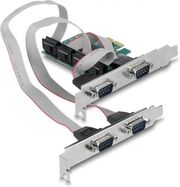 DELOCK ΚΑΡΤΑ PCIE ΣΕ 4 ΘΥΡΕΣ RS232 DB9 SERIAL (90410)
