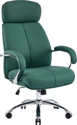 ΚΑΡΕΚΛΑ ΓΡΑΦΕΙΟΥ TOREN HM18357.07 ΠΡΑΣΙΝΟ PU ΔΕΡΜΑ--ΒΑΣΗ ΧΡΩΜΙΟΥ 66X74X128ΥΕΚ