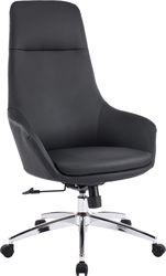 ΚΑΡΕΚΛΑ ΓΡΑΦΕΙΟΥ BEKKER HM18359.01 ΜΑΥΡΟ PU ΔΕΡΜΑ--ΒΑΣΗ ΧΡΩΜΙΟΥ 67X67X126ΥΕΚ