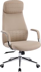 ΚΑΡΕΚΛΑ ΓΡΑΦΕΙΟΥ SONTY HM18354.02 ΜΠΕΖ PU ΔΕΡΜΑ--ΒΑΣΗ ΧΡΩΜΙΟΥ 64X68X125ΥΕΚ