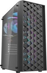 DARKFLASH DK351 ΘΗΚΗ ΥΠΟΛΟΓΙΣΤΗ (ΜΑΥΡΗ) + 4 ΑΝΕΜΙΣΤΗΡΕΣ RGB