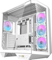 DARKFLASH DY470 COMPUTER CASE (WHITE) + 4 FANS + GPU HOLDER