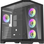 DARKFLASH COMPUTER CASE FT418 PRO + 7 ARGB FANS (BLACK)