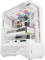 DARKFLASH COMPUTER CASE DY460 WHITE WITH 4 ARGB FANS
