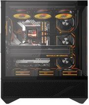 DARKFLASH COMPUTER CASE DY460 BLACK WITH 4 ARGB FANS