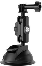 TELESIN UNIVERSAL SUCTION CUP HOLDER WITH PHONE HOLDER AND ACTION CAMERA MOUNTING TE-SUC-012