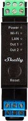 SHELLY PRO 2PM DIN RAIL 2-CHANNEL RELAY, WIFI/LAN (POWER MEASUREMENT)