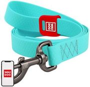 WAUDOG WATERPROOF LIGHT ACCUMULATING DOG LEASH, 25 MM WIDE, 183 CM LONG BLUE