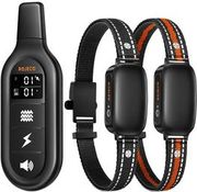 ROJECOPD521 1000M DOG TRAINING COLLAR WITH 2 COLLARS (BLACK)