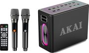 AKAI ABTSW-120 ΑΔΙΑΒΡΟΧΟ ΦΟΡΗΤΟ ΗΧΕΙΟ BLUETOOTH ΜΕ 2 ΑΣΥΡΜΑΤΑ ΜΙΚΡΟΦΩΝΑ TWS 80W