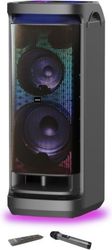 AKAI DJ-Y9L ΦΟΡΗΤΟ PARTY SPEAKER ΜΕ BLUETOOTH &amp; DISCOBALL LIGHTS 600W RMS 12? SUBWOOFER