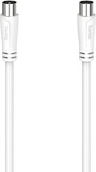 HAMA ΚΑΛΩΔΙΟ ΚΕΡΑΙΑΣ COAX MALE - COAX FEMALE ΛΕΥΚΟ 1.5M (00205045)