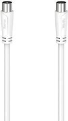 HAMA ΚΑΛΩΔΙΟ ΚΕΡΑΙΑΣ COAX MALE - COAX FEMALE ΛΕΥΚΟ 5M (00205047)