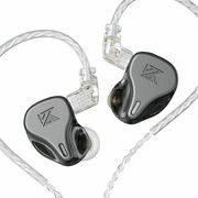 KZ DQ6 GREY NO MIC - IEM 35 HBB TUNED IMPROVED IN EAR MONITOR EARPHONES 3DD DYNAMIC
