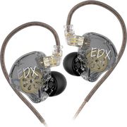 KZ EDX LITE TRANSPARENT GREY NO MIC - IEM 35 IN EAR MONITOR EARPHONES SUPER-LINEAR HIFI BASS