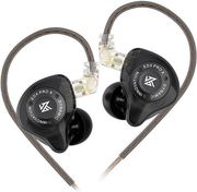 KZ EDX PRO BLACK NO MIC - IEM 35 IN EAR MONITOR EARPHONES 1DD DYNAMIC HIFI BASS NOISE CANCELLING
