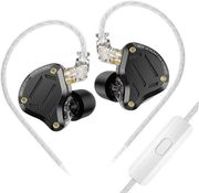 KZ ZS10 PRO 2 WITH HD MIC - IEM 35 IN EAR MONITOR EARPHONES 4-LEVEL SWITCH HYBRID 10MM METAL STEREO