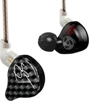 KZ ZST BLACK NO MIC - IEM 35 IN EAR MONITOR EARPHONES DYNAMIC HYBRID DUAL DRIVER 1BA+1DD
