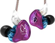 KZ ZST PURPLE NO MIC - IEM 35 IN EAR MONITOR EARPHONES DYNAMIC HYBRID DUAL DRIVER 1BA+1DD