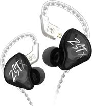 KZ ZST X BLACK NO MIC - IEM 35 IN EAR MONITOR EARPHONES DYNAMIC HYBRID DUAL DRIVER 1BA+1DD