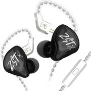 KZ ZST X BLACK WITH MIC - IEM 35 IN EAR MONITOR EARPHONES DYNAMIC HYBRID DUAL DRIVER 1BA+1DD