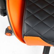GEMBIRD GAMING PVC LEATHER CHAIR WITH PILLOWS BLACK ORANGE GC-03-BO