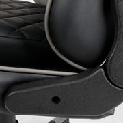 GEMBIRD GAMING PVC LEATHER CHAIR WITH PILLOWS BLACK GREY GC-03-BG