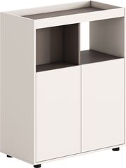 ΝΤΟΥΛΑΠΙ ΒΙΒΛΙΟΘΗΚΗ NEWLINE HM18284 ΜΕΛΑΜΙΝΗ ΚΡΕΜ-ΑΝΟΙΧΤΟ ΚΑΦΕ 80X40X100ΥΕΚ