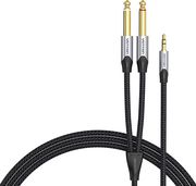 ΚΑΛΩΔΙΟ ΗΧΟΥ MINI JACK 3.5MM ΣΕ 2X JACK 6.35MM ΑΡΣΕΝΙΚΟ VENTION BARHL 10M