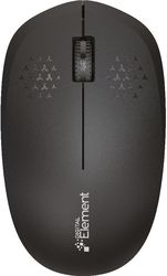 MOUSE WIRELESS 2.4 GHZ ELEMENT MS-210K BLACK