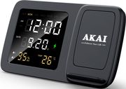 AKAI ACRW-3500 ΑΣΥΡΜΑΤΟΣ ΦΟΡΤΙΣΤΗΣ QI ΕΩΣ 15W ΞΥΠΝΗΤΗΡΙ LED ΟΘΟΝΗ &amp; ΕΝΔΕΙΞΗ ΘΕΡΜΟΚΡΑΣΙΑΣ/ΥΓΡΑΣΙΑΣ