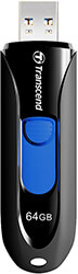 TRANSCEND JETFLASH 790 64GB USB 3.2 GEN 1/3.1 GEN 1 FLASH DRIVE BLACK TS64GJF790K