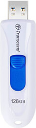 TRANSCEND TRANSCEND JETFLASH 790 128GB USB 3.2 GEN 1/3.1 GEN 1 FLASH DRIVE WHITE TS128GJF790W