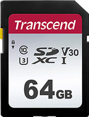 TRANSCEND TRANSCEND SDC300S SDXC 64GB U1 V10 3D NAND CLASS 10 TS64GSDC300S