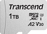 TRANSCEND TRANSCEND USD300S MICRO SDXC 1TB U3 V30 A2 3D NAND FLASH WITH ADAPTER TS1TUSD300S-A