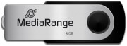 MEDIARANGE MR908 8GB USB 2.0 FLASH DRIVE BLACK/SILVER