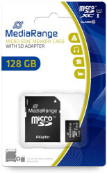 MEDIARANGE MEDIARANGE MR945 128GB MICRO SDXC CLASS 10 UHS-1 WITH SD ADAPTER