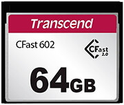 TRANSCEND TRANSCEND TS64GCFX602 CFX602 64GB CFAST 2.0 COMPACT FLASH MLC NAND
